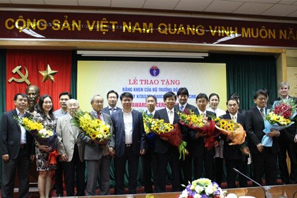 Commemorative photograph taken with members of the Vietnamese Ministry of Healths